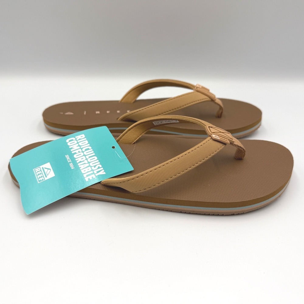 REEF Solana Flip Flops Sandals Cocoa - CJ3586 - Water Friendly - Women's 9 *NEW* - Picture 7 of 10